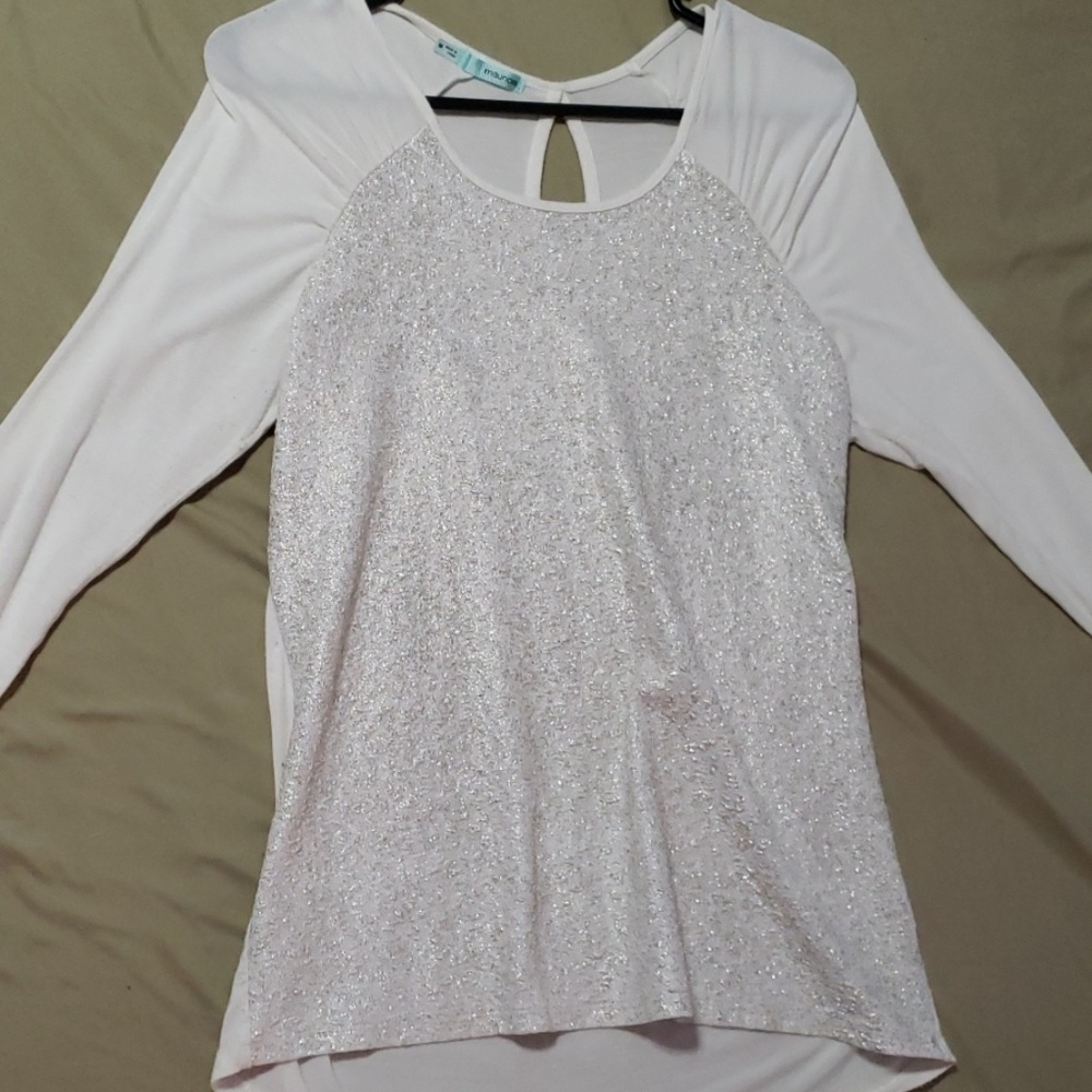 Maurices cream sparkle top